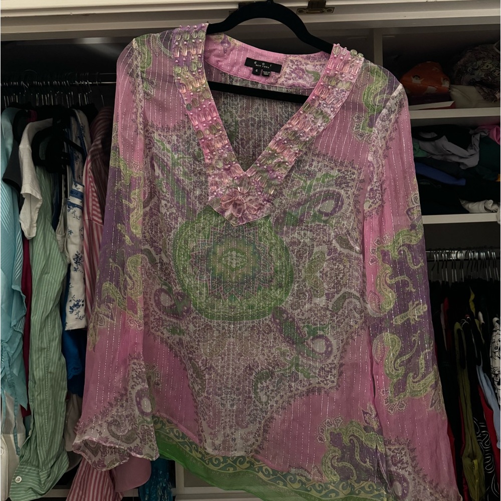 ECI Sheer Blouse